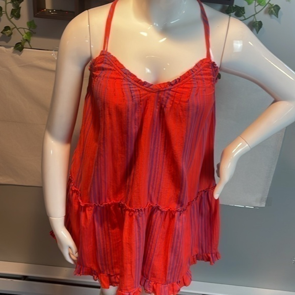 Universal Threads Spaghetti Strap‎ Pinstripe Dres… - image 3